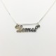 DIJE DE PLATA NOMBRE CALADO DIJE DE PLATA NOMBRE CALADO