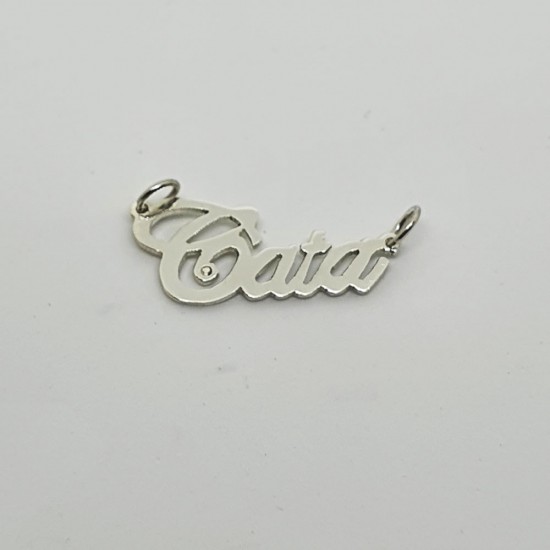 DIJE DE PLATA NOMBRE CALADO DIJE DE PLATA NOMBRE CALADO